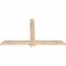 Ekena Millwork Eugene Smooth Timber Gable Bracket, Douglas Fir, 48"W x 28"H x 1 1/2"D x 3 1/2"F, 14/12 Pitch GBW048X28X0204EUG00SDF - alternate 5